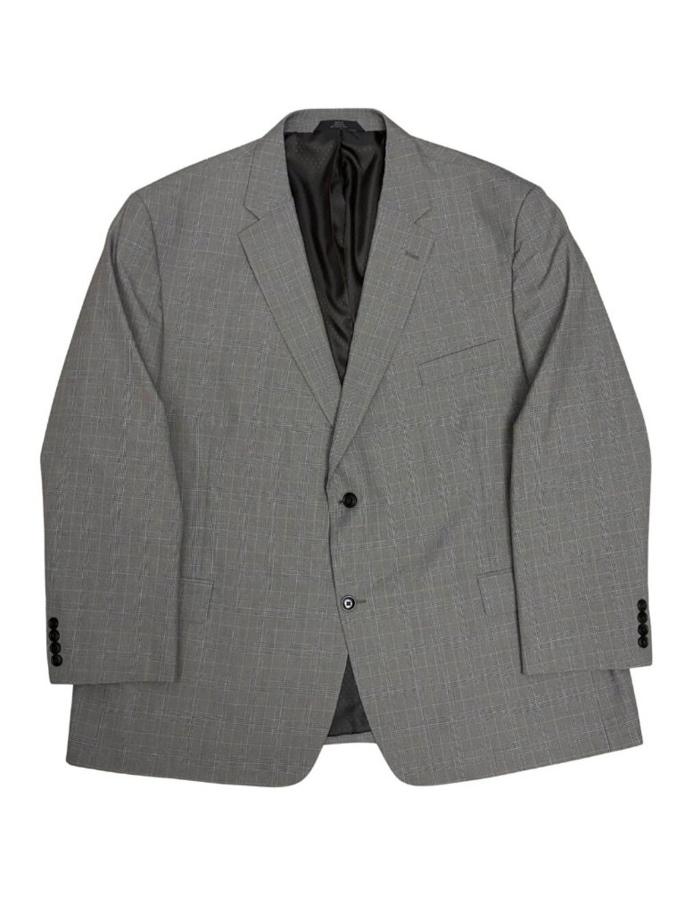 HAGGAR CHECK BLAZER Tan Business Casual Sport Coat Jacket Mens 52R